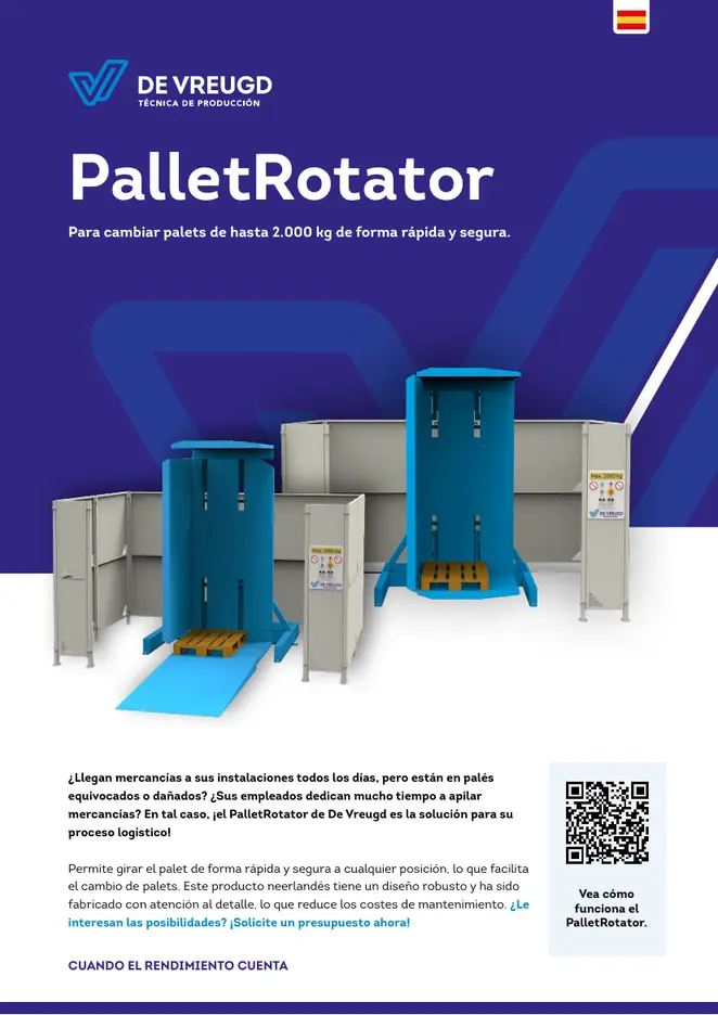 Portada del folleto «PalletRotator»